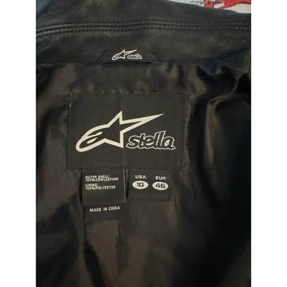 Alpinestars Stella Women’s Leather Biker Jacket | Size 10 | Studded Protection - Picture 10 of 11